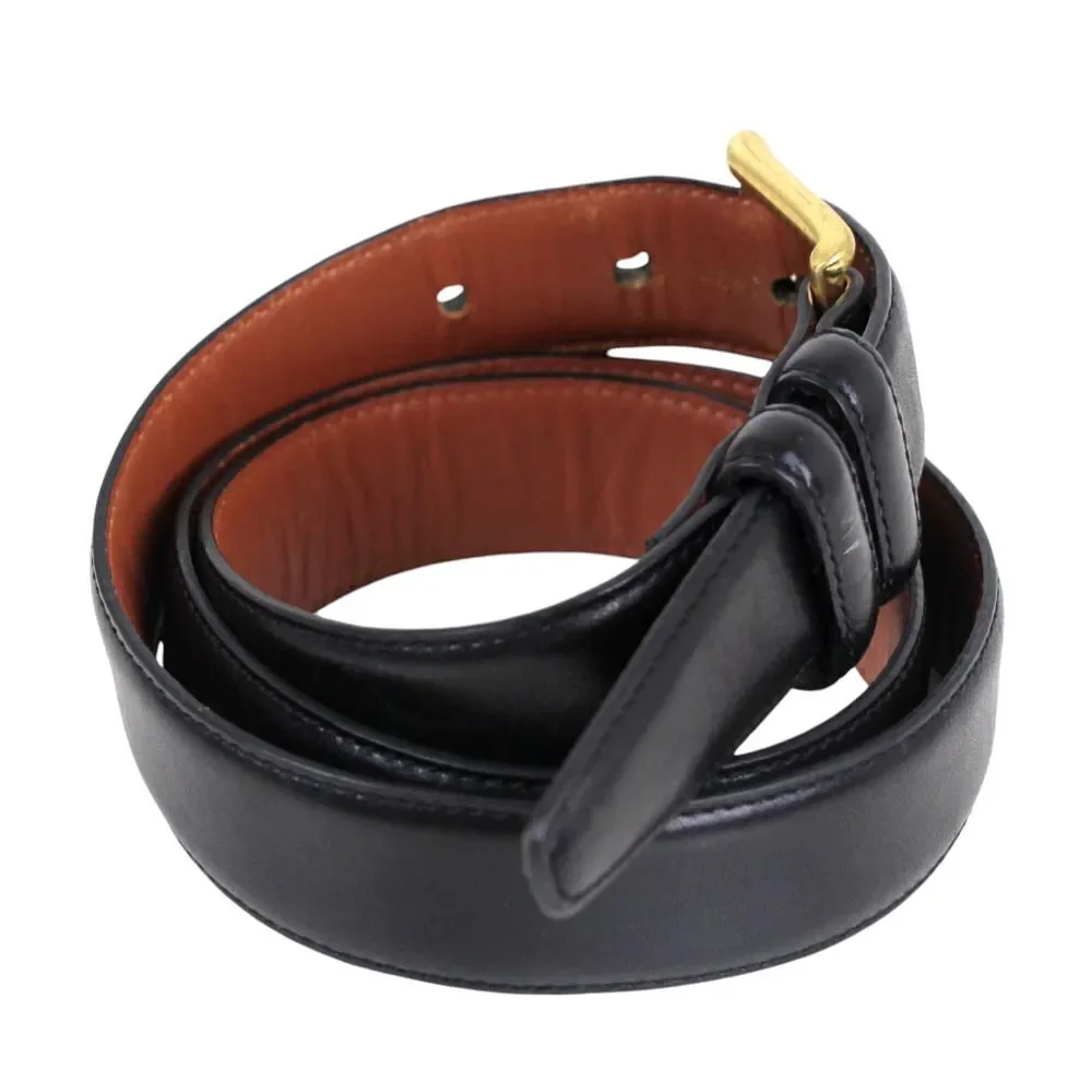 Haggar BLACK GENUINE LEATHER 1 1/8